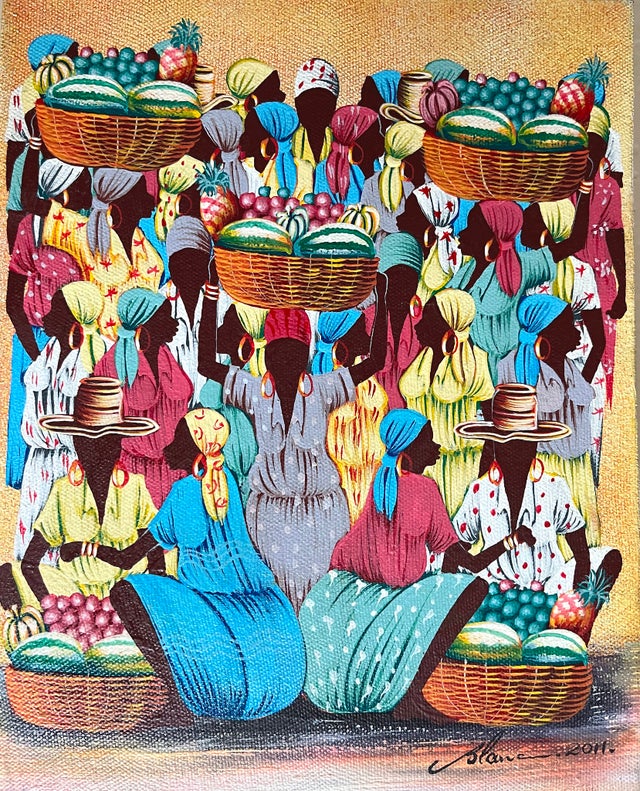 Haitian Art - Market Scenes | The Haiti Project