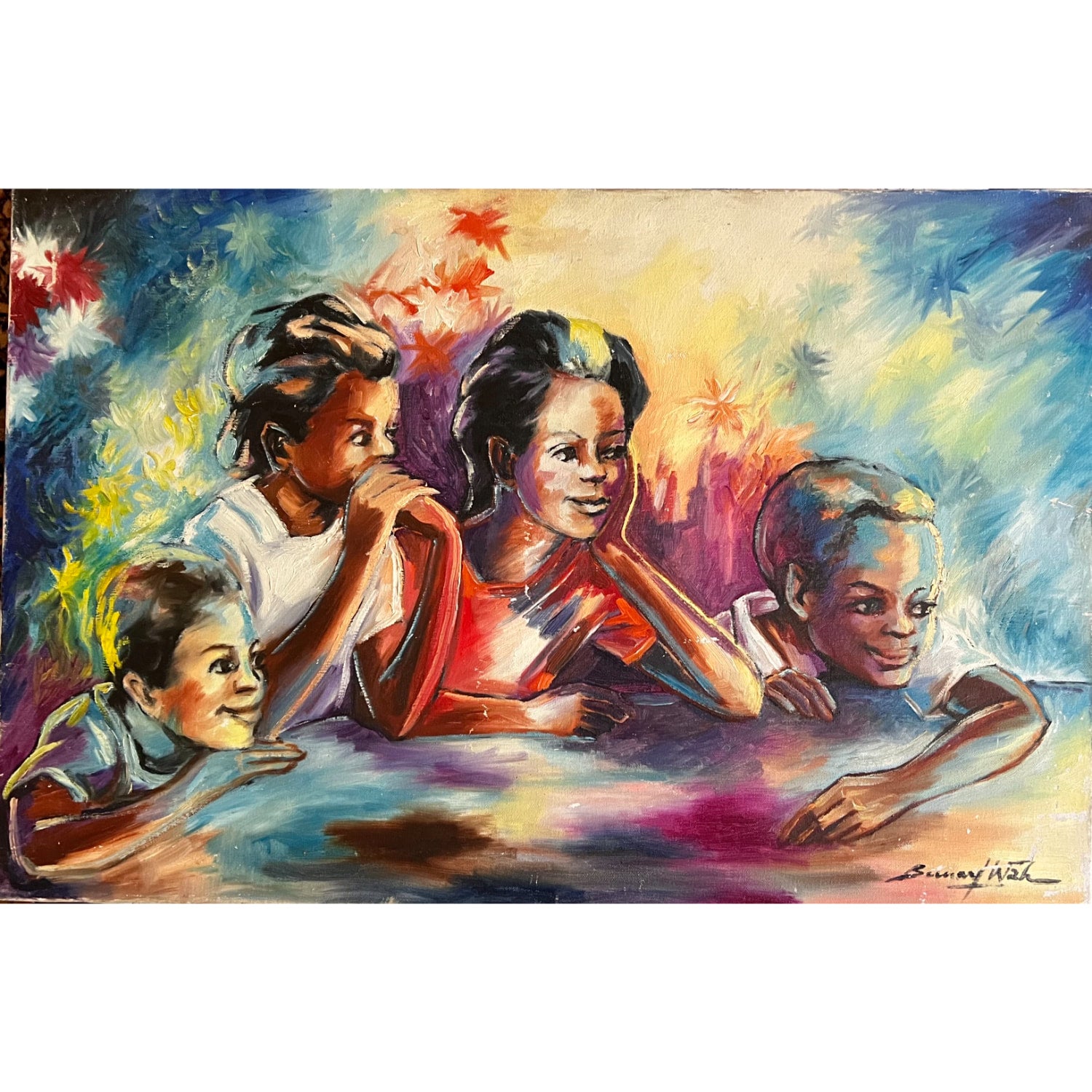 Woman Holding Pineapple (framed) | Fritzner Alphonse | 20