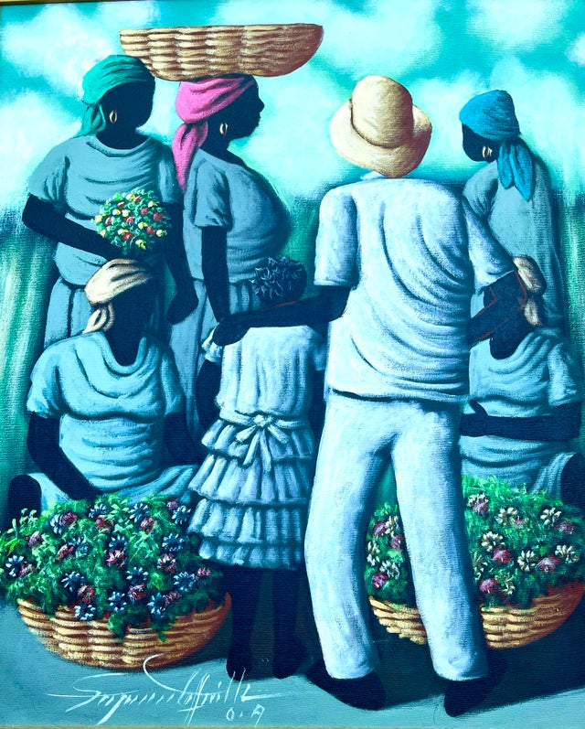 Haitian Art - Market Scenes | The Haiti Project