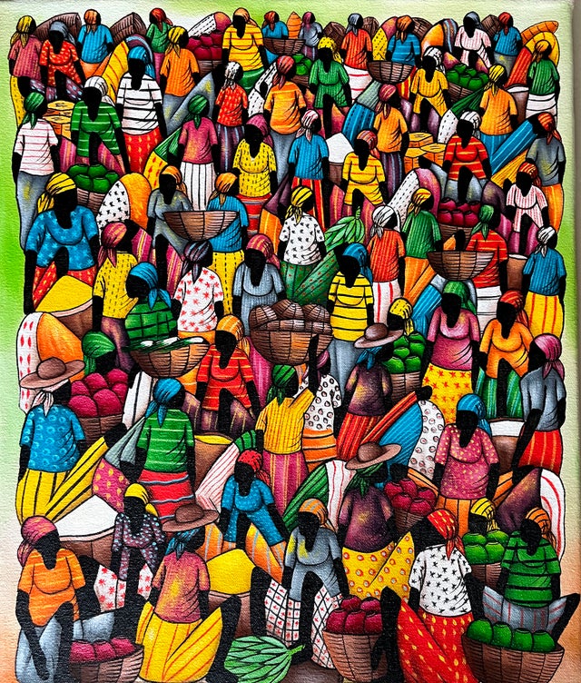 Haitian Art - Market Scenes | The Haiti Project