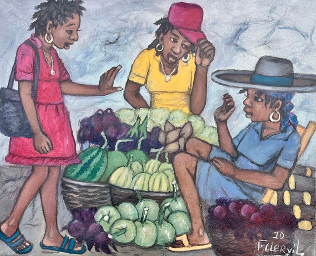 Haitian Art - Market Scenes | The Haiti Project